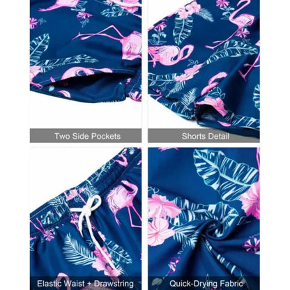 Summer Men's Fashion Leopard Print Short Sleeve Jungle Line