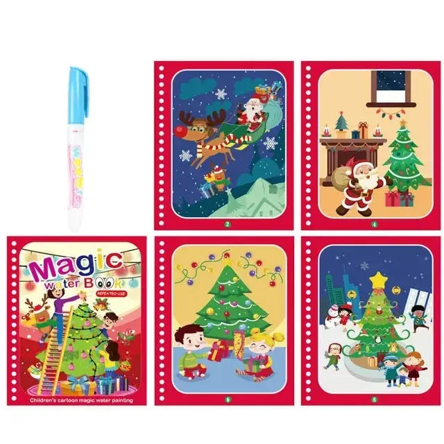 Drawing Coloring Books for Kids Magic Water Book with Pen Jungle Line