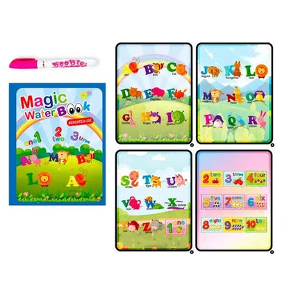 Drawing Coloring Books for Kids Magic Water Book with Pen Jungle Line