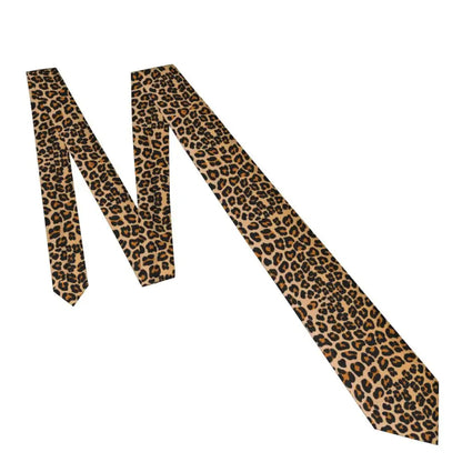 Leopard Men Women Necktie Slim Polyester 8 cm Classic Animal Neck Tie for Mens Accessories Business - Jungle Line