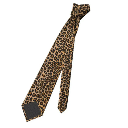Leopard Men Women Necktie Slim Polyester 8 cm Classic Animal Neck Tie for Mens Accessories Business - Jungle Line