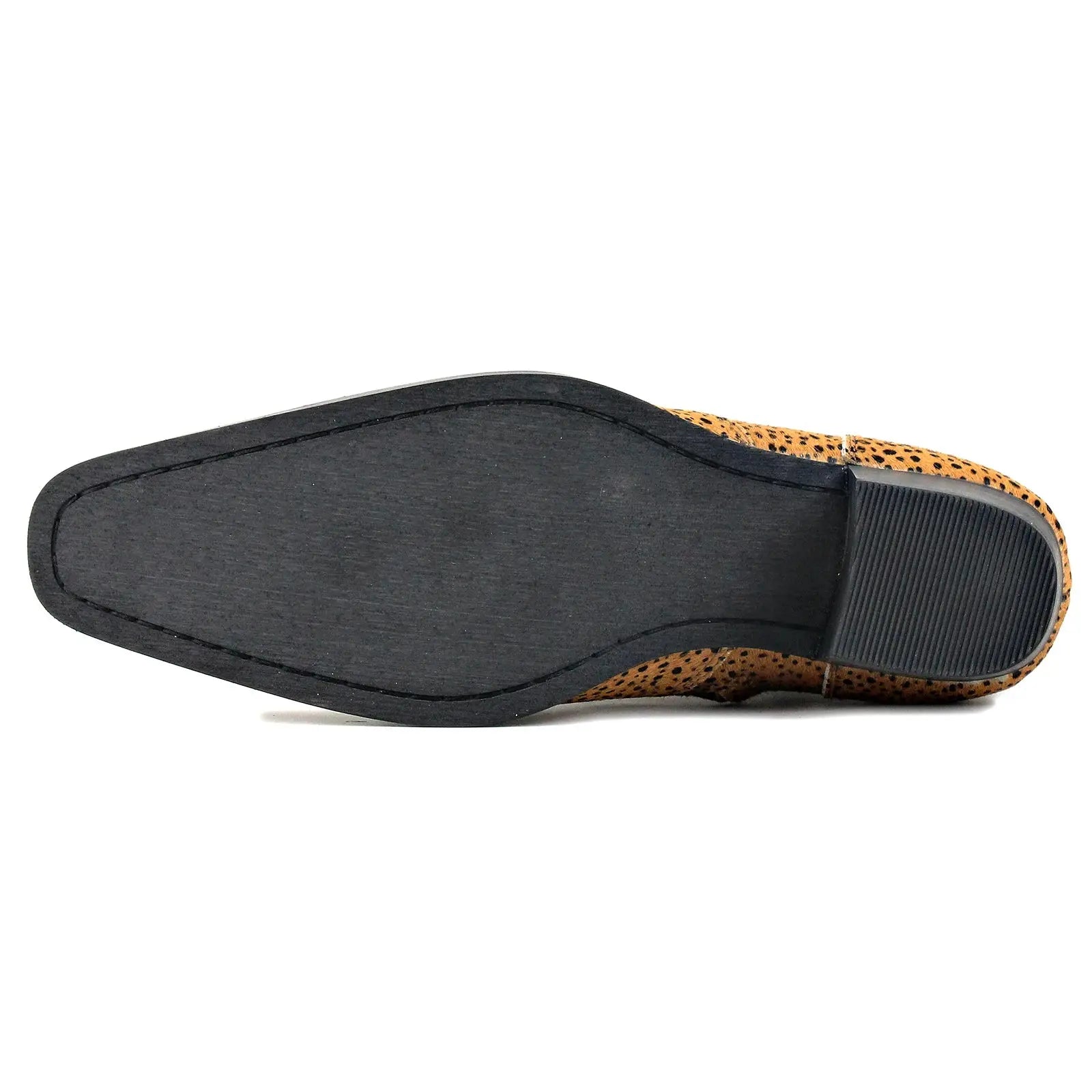 Men Chelsea Ankle Boots Genuine Goat Leather  Leopard Boot Jungle Line