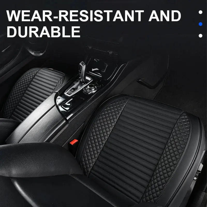 Beige SEAMETAL full-wrapped breathable car seat cover by Jungle Line, showing the detailed fabric covering a car seat.