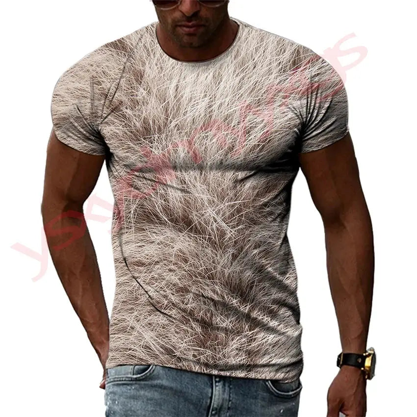 Summer Hip-Hop Style Leopard Tiger Animal Fur Jungle Line