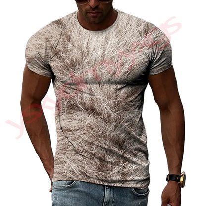 Summer Hip-Hop Style Leopard Tiger Animal Fur Jungle Line