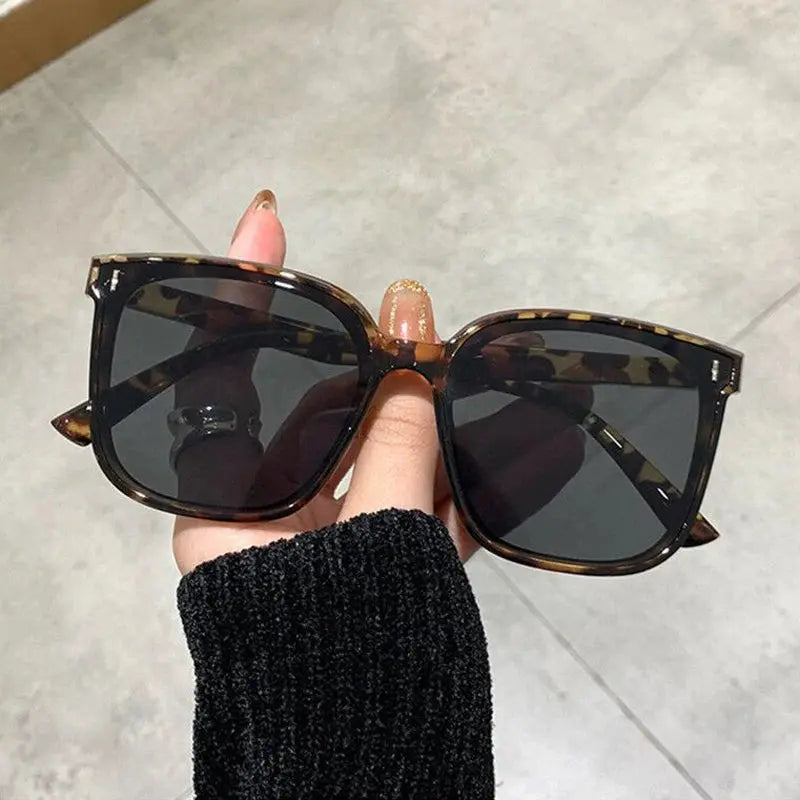 OIMG Vintage Square Sunglasses Women Oversized - Jungle Line