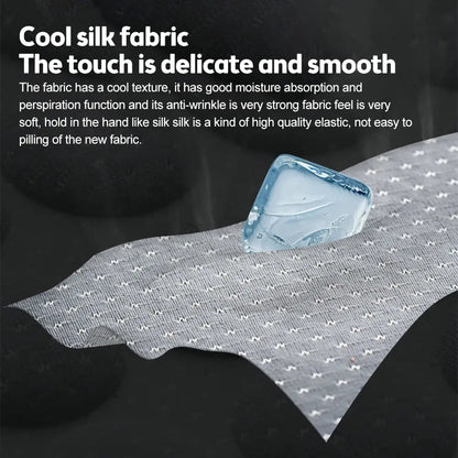 Black Jungle Line car cushion with summer cool ice silk seat cover for comfortable driving in hot weather