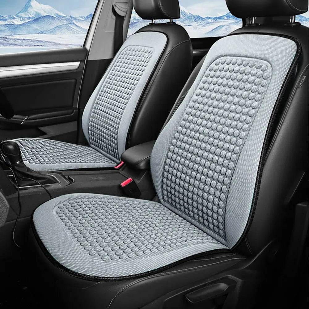 Black Jungle Line car cushion with summer cool ice silk seat cover for comfortable driving in warm weather