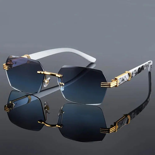 Fashion Rimless Sunglasses Men Women Populare - Jungle Line