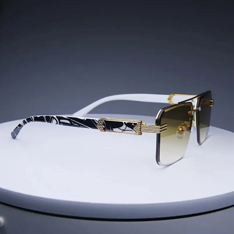 Fashion Rimless Sunglasses Men Women Populare - Jungle Line