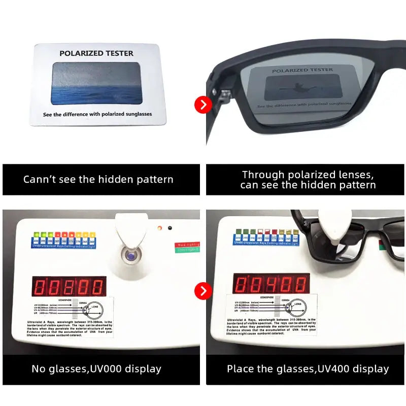 Fashion Black Polarized Sunglasses Men Classic - Jungle Line