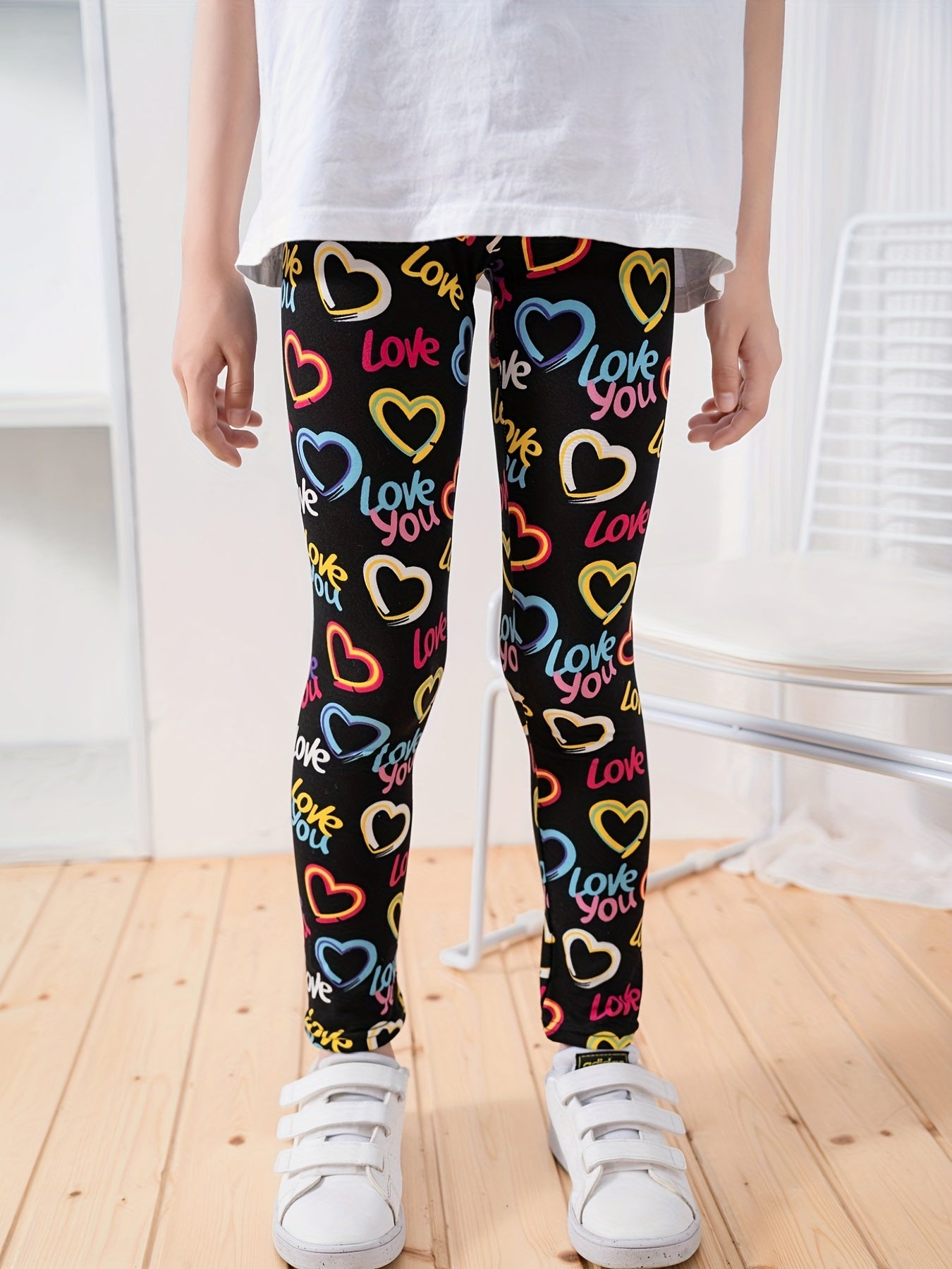 Girls Leggings With Leopard Print Slim Soft And Versatile For All Seasons - Jungle Line