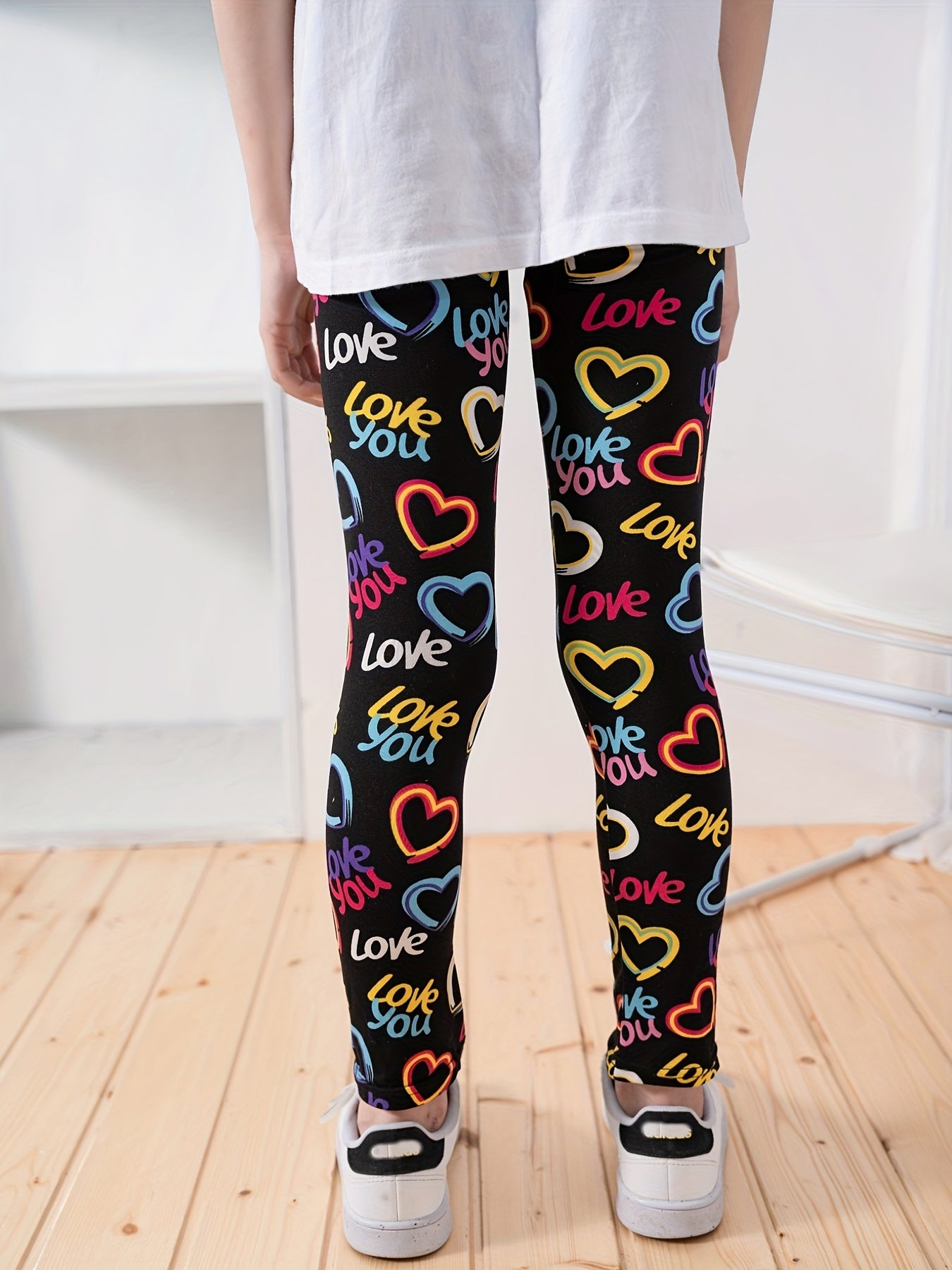 Girls Leggings With Leopard Print Slim Soft And Versatile For All Seasons - Jungle Line