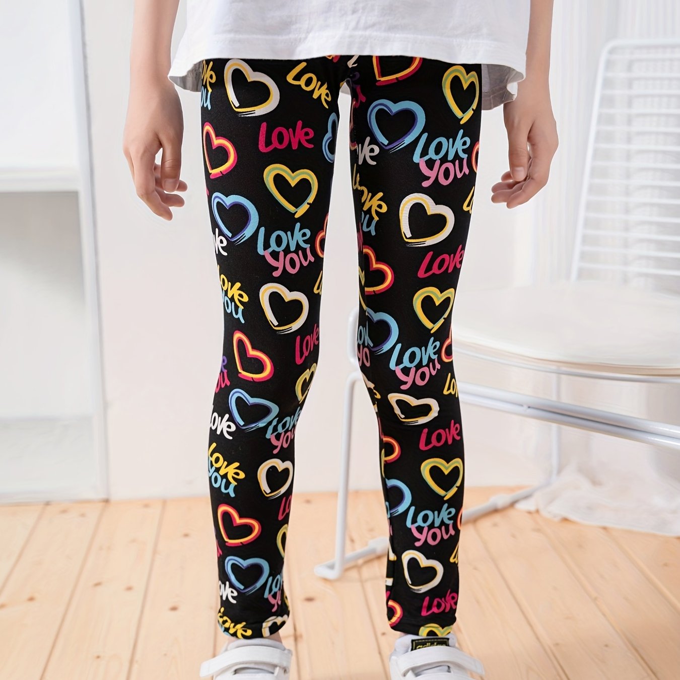 Girls Leggings With Leopard Print Slim Soft And Versatile For All Seasons - Jungle Line