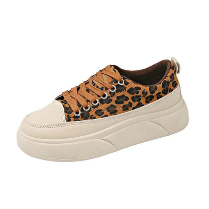 Luxury Leopard Women Skateboard Shoes Platform - Jungle Line