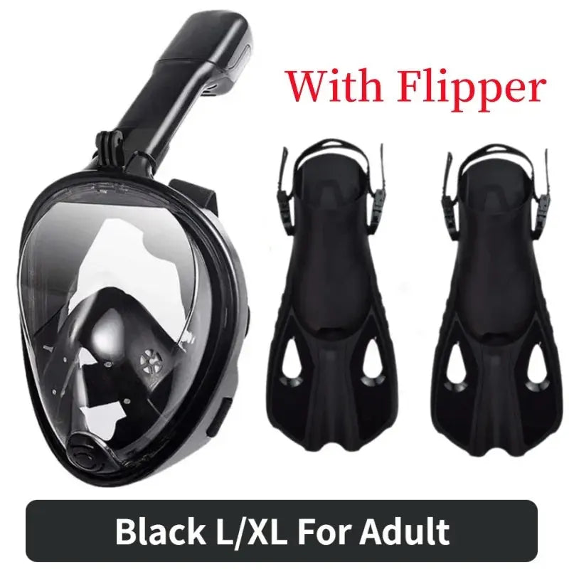 Underwater Scuba Anti Fog Full Face Diving Mask Snorkeling Jungle Line