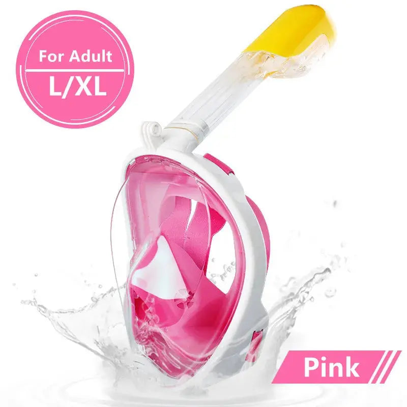 Underwater Scuba Anti Fog Full Face Diving Mask Snorkeling Jungle Line