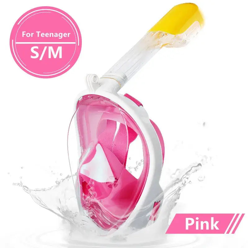 Underwater Scuba Anti Fog Full Face Diving Mask Snorkeling Jungle Line