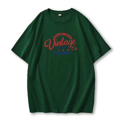 Blessyuki Summer Plus Size Cotton T-shirts Women 2023 Soft O-neck Letter Printed Tees Casual Short Sleeve All-match Female Tops - Jungle Line