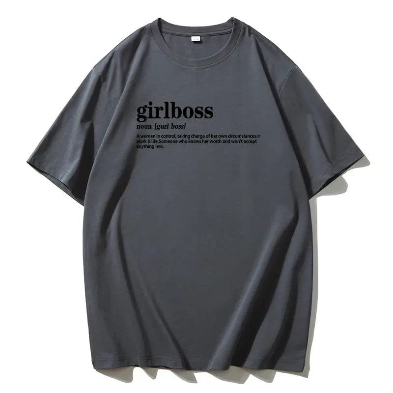 Blessyuki Summer Plus Size Cotton T-shirts Women 2023 Soft O-neck Letter Printed Tees Casual Short Sleeve All-match Female Tops - Jungle Line