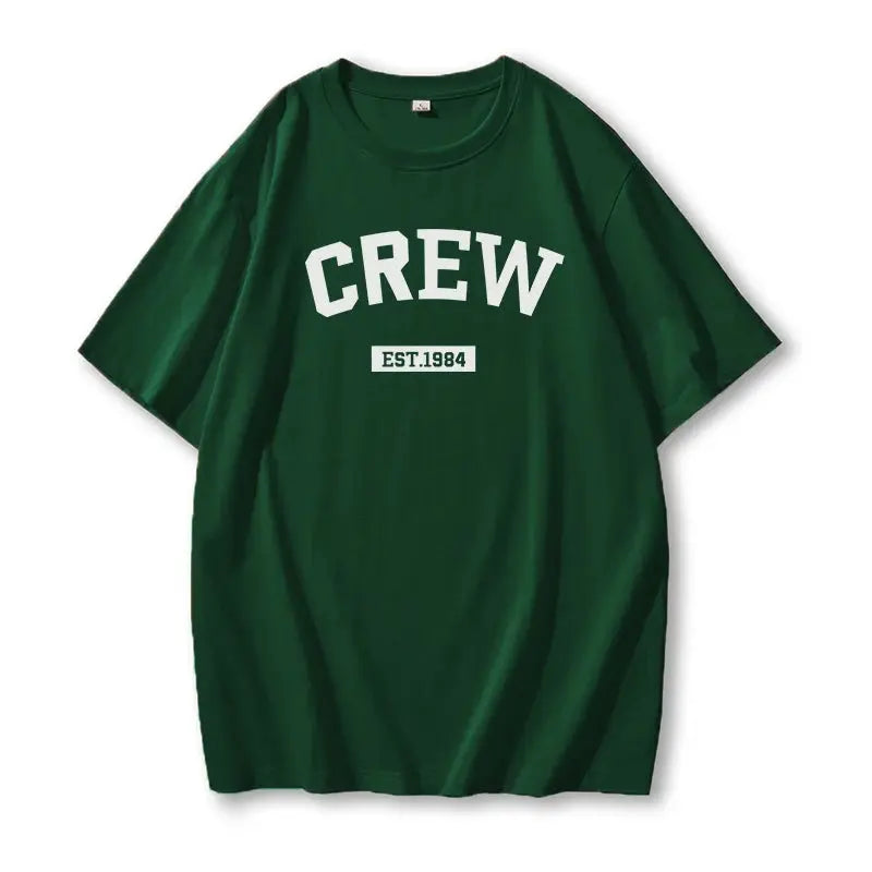 Blessyuki Summer Plus Size Cotton T-shirts Women 2023 Soft O-neck Letter Printed Tees Casual Short Sleeve All-match Female Tops - Jungle Line