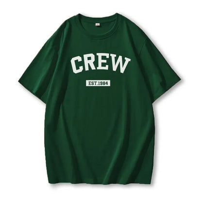 Blessyuki Summer Plus Size Cotton T-shirts Women 2023 Soft O-neck Letter Printed Tees Casual Short Sleeve All-match Female Tops - Jungle Line