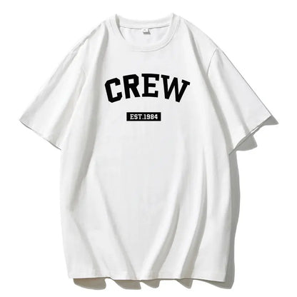 Blessyuki Summer Plus Size Cotton T-shirts Women 2023 Soft O-neck Letter Printed Tees Casual Short Sleeve All-match Female Tops - Jungle Line