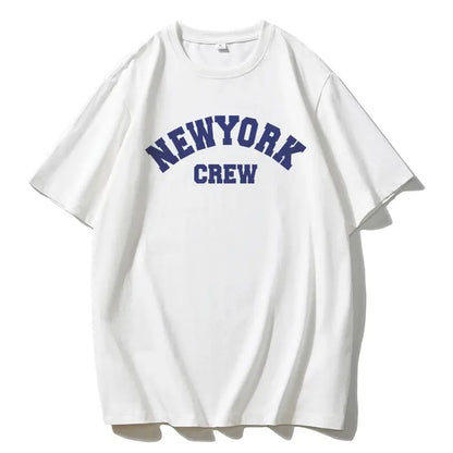 Blessyuki Summer Plus Size Cotton T-shirts Women 2023 Soft O-neck Letter Printed Tees Casual Short Sleeve All-match Female Tops - Jungle Line