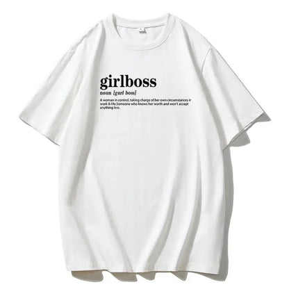 Blessyuki Summer Plus Size Cotton T-shirts Women 2023 Soft O-neck Letter Printed Tees Casual Short Sleeve All-match Female Tops - Jungle Line