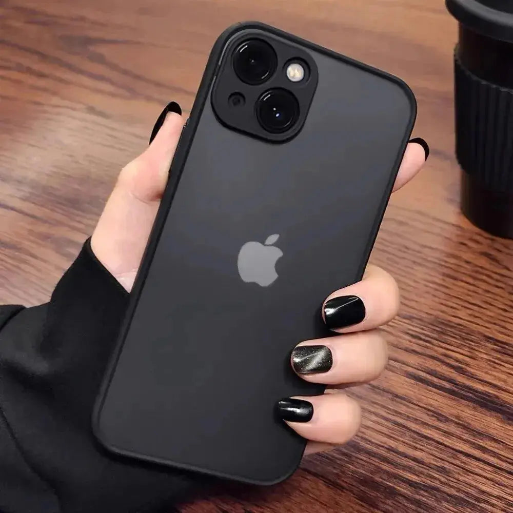 Shockproof Armor Matte Case For iPhone 16 15 14 Plus 13 11 12 Pro Max Luxury Silicone Bumper Clear Hard PC Back Cover Capa - Jungle Line