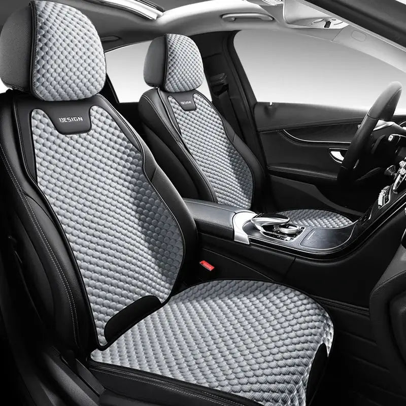 Blue Jungle Line Ice Silk Car Seat Cushion with ventilation for comfort, durable and suitable for long drives.