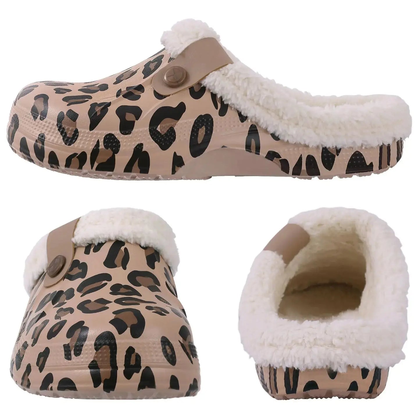 Casual  Garden Shoes Warm Fluffy Men Slippers Jungle Line