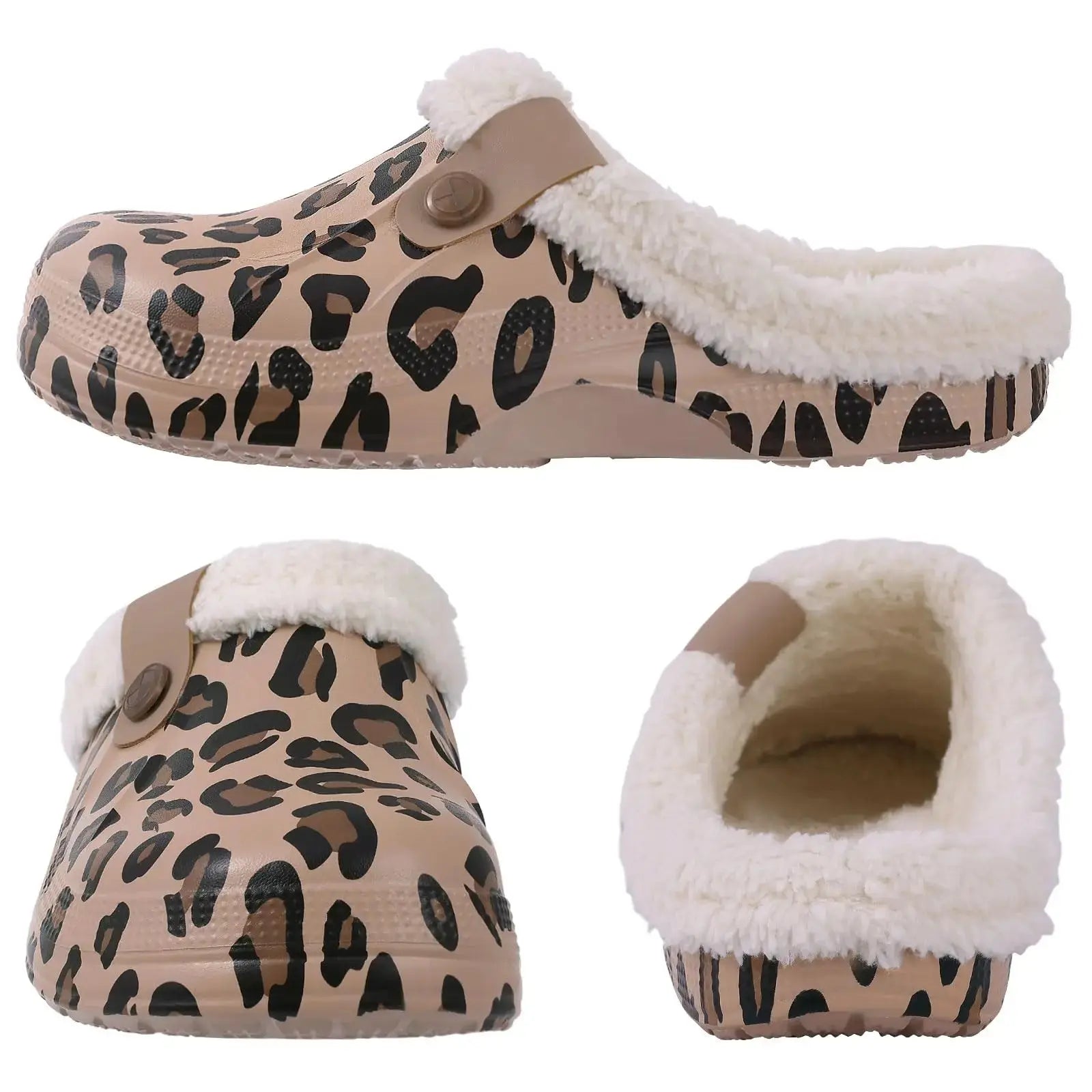 Casual  Garden Shoes Warm Fluffy Men Slippers Jungle Line