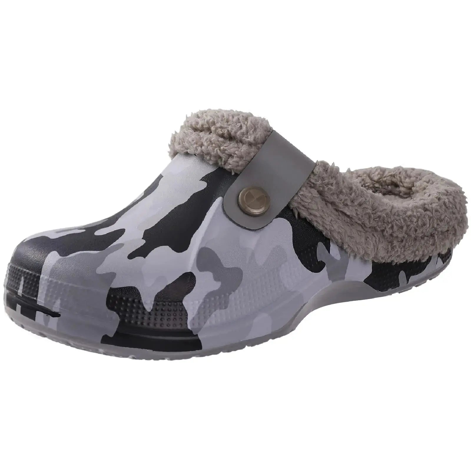 Casual  Garden Shoes Warm Fluffy Men Slippers Jungle Line