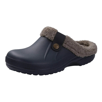 Casual  Garden Shoes Warm Fluffy Men Slippers Jungle Line