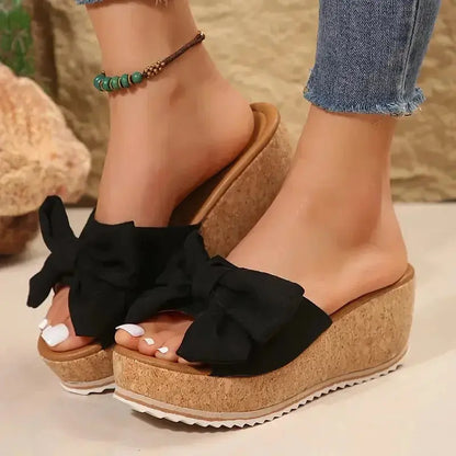 Women Wedge Slippers 2025 Leisure Large Size Shoes - Jungle Line