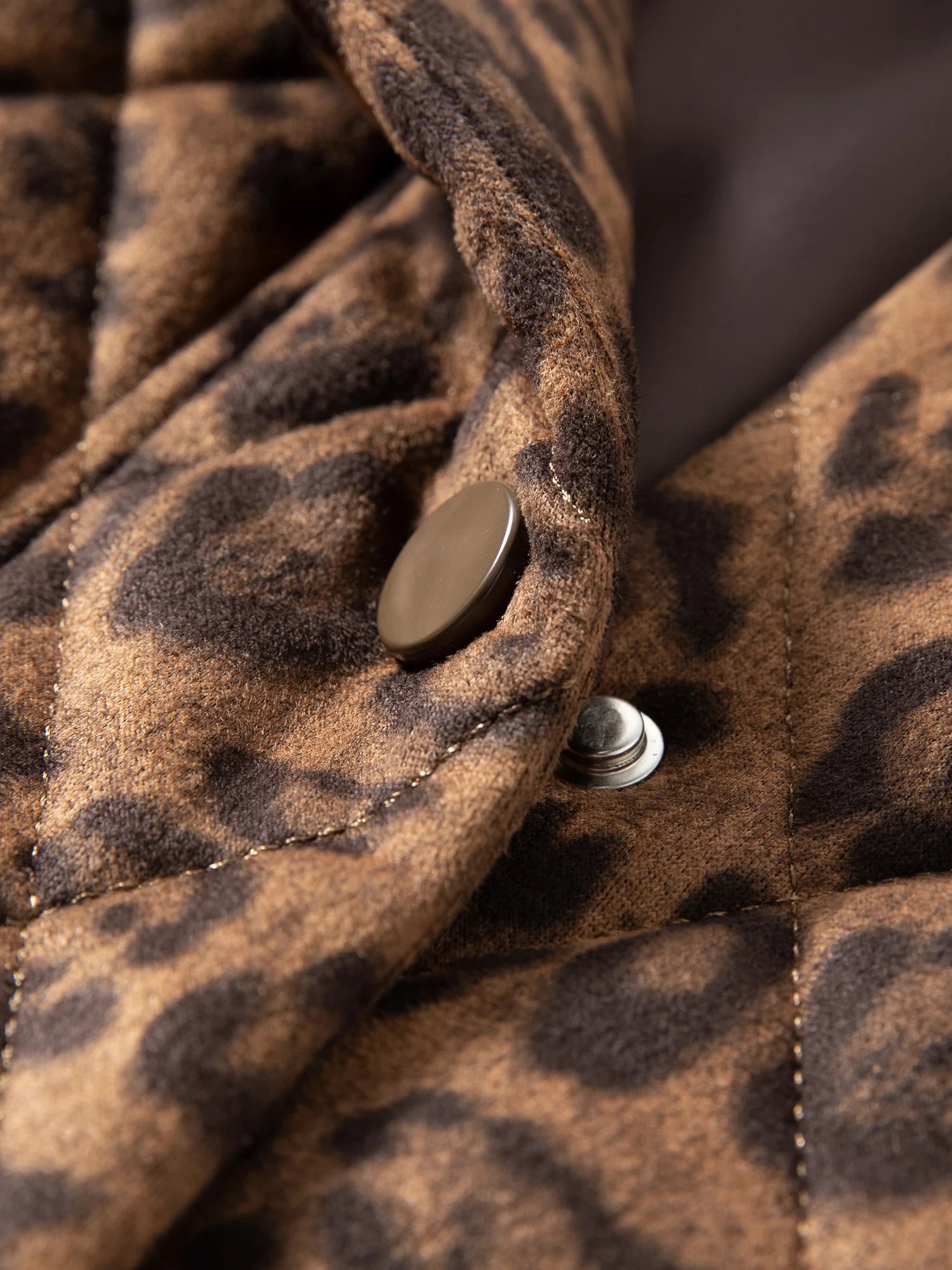 Veste femme Jungle Line FSLE Premium série, manteau léopard rétro, style décontracté, confection robuste, vêtement chaud et tendance.