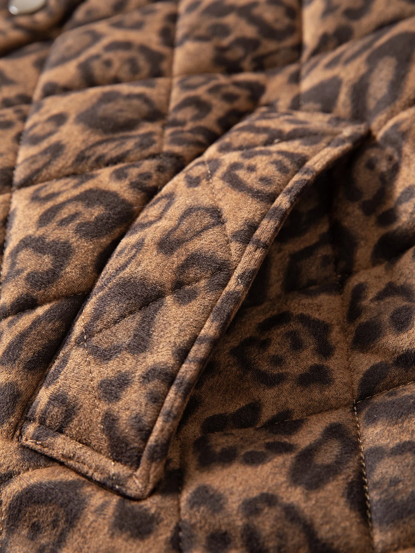 Veste femme Jungle Line FSLE Premium, manteau léopard rétro, style décontracté, chaud et robuste, parfait pour la mode urbaine.