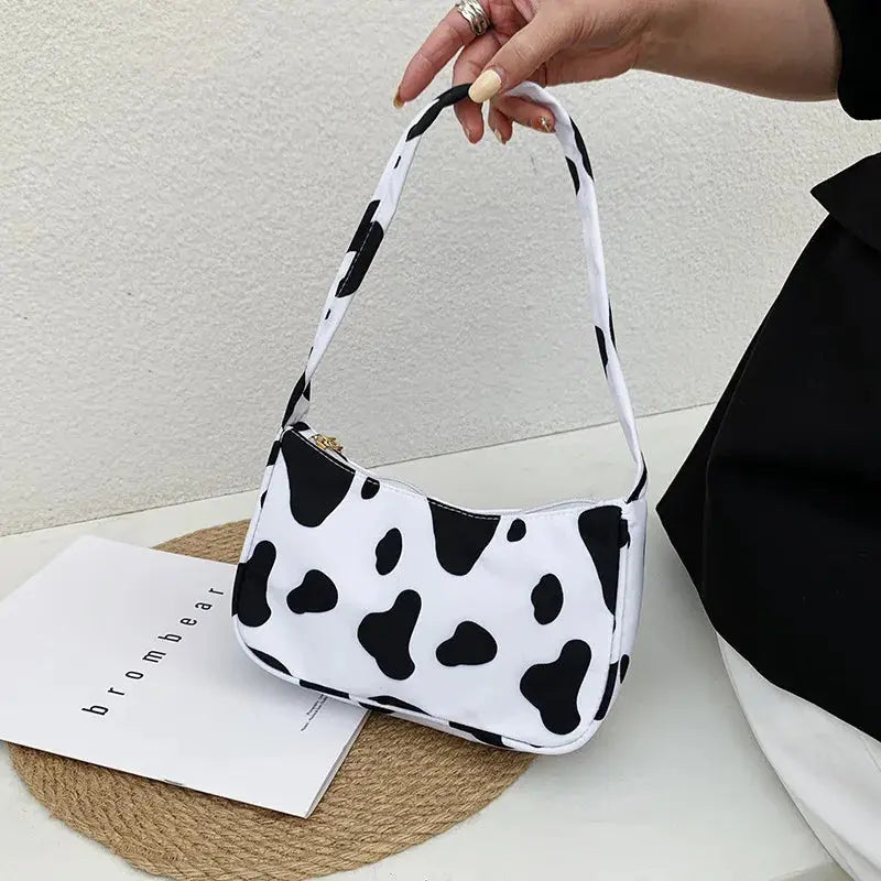 Animal Pattern Print Nylon Shoulder Bag Casual Women - Jungle Line