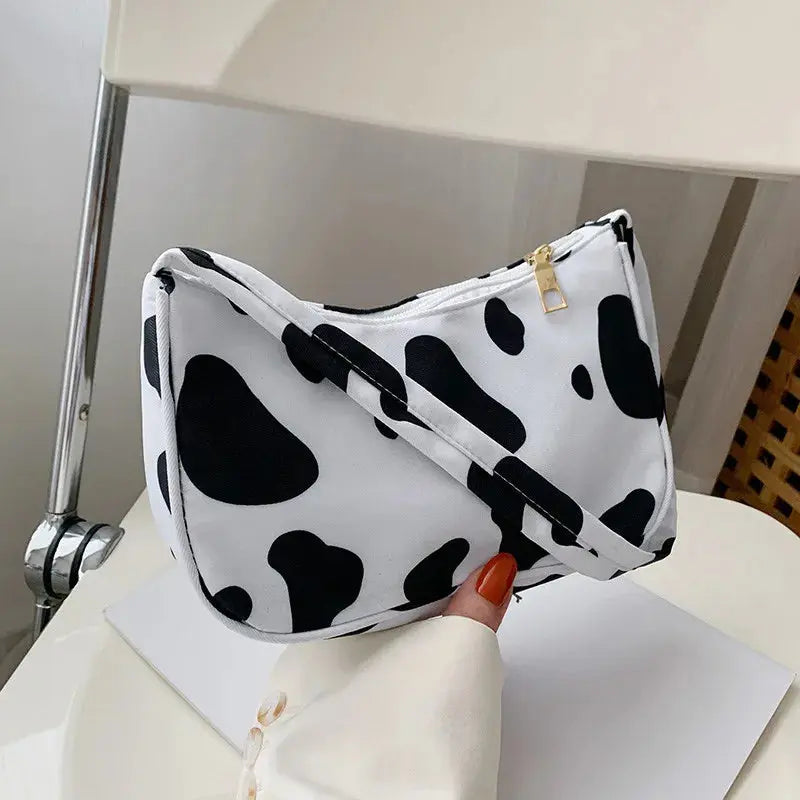 Animal Pattern Print Nylon Shoulder Bag Casual Women - Jungle Line