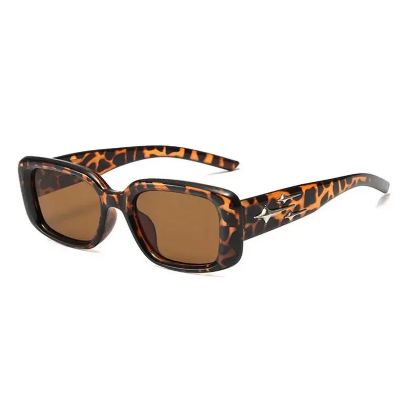 New Retro Y2K Style Small Square Sunglasses Women - Jungle Line