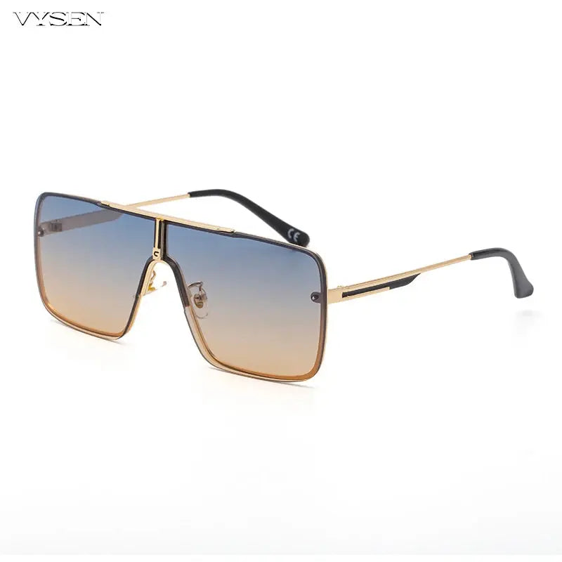 Fashion Oversized Square Sunglasses For Men Big Frame - Jungle Line