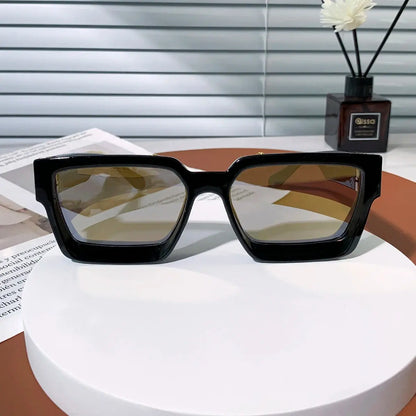 Ruiao Retro Black Millionaire Shades Luxury Sunglasses 2025 For Men Designer Famous Brand Square Sun Glasses Man Women Sunglass - Jungle Line