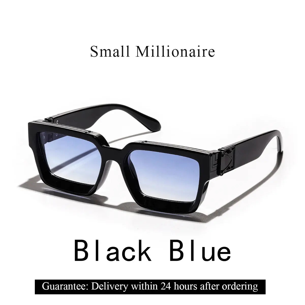 Ruiao Retro Black Millionaire Shades Luxury Sunglasses 2025 For Men Designer Famous Brand Square Sun Glasses Man Women Sunglass - Jungle Line