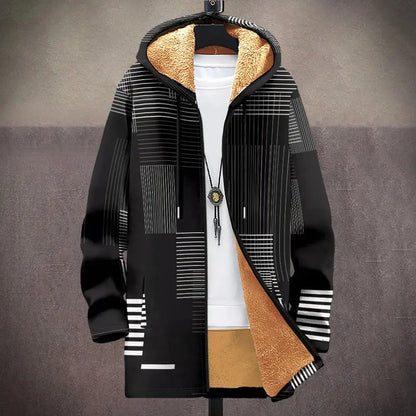 3D Men Cardigans Coats Tiger Loong Printed Plush - Jungle Line