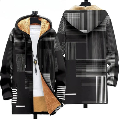 3D Men Cardigans Coats Tiger Loong Printed Plush - Jungle Line