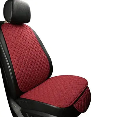 Jungle Line universal car seat cover protector in linen for front and rear seats, with a coffee color design.