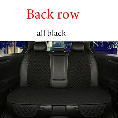Jungle Line universal linen car seat cover protector for front and rear seats, beige fabric, protects and enhances vehicle interior.