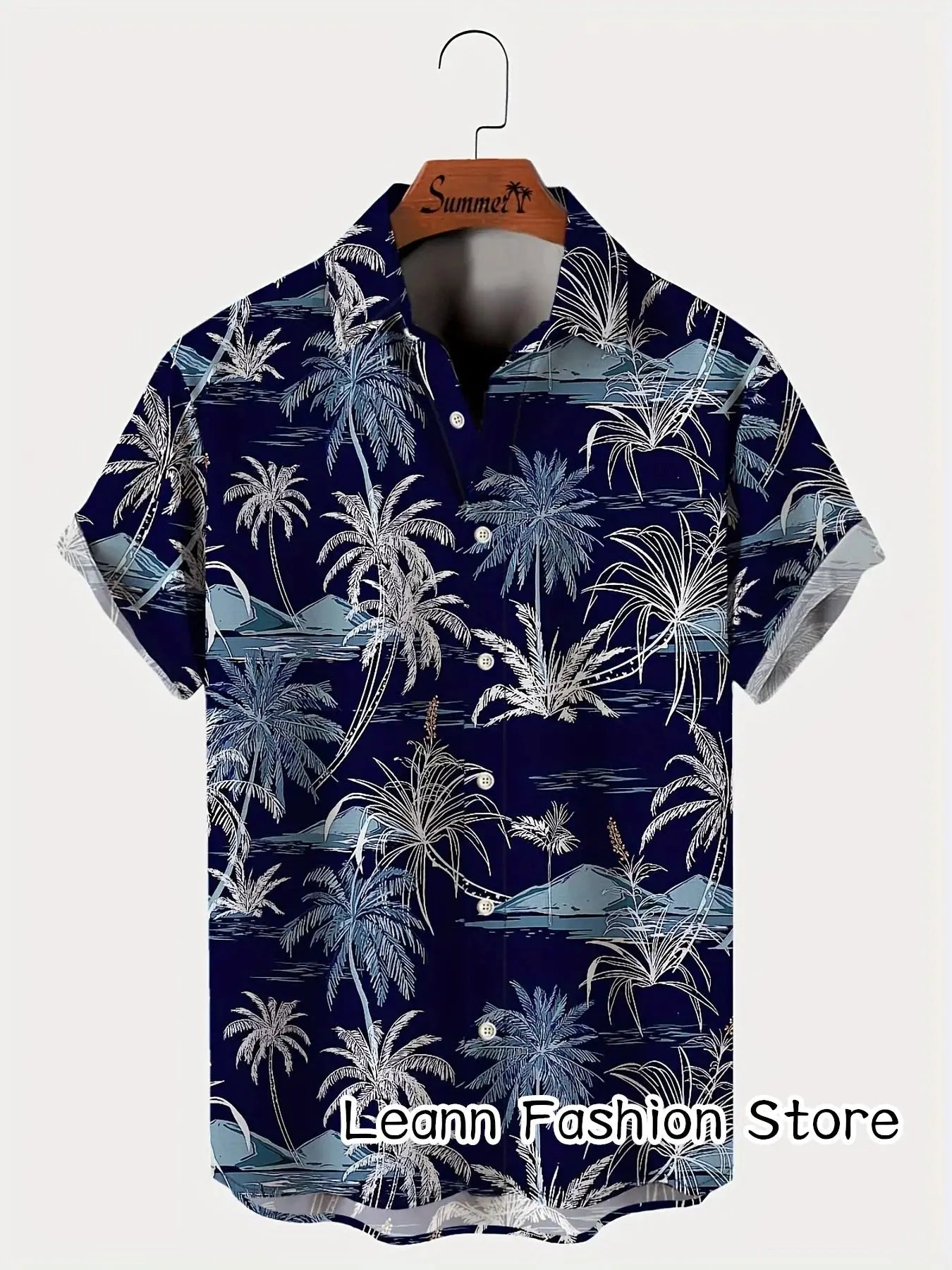 Men Summer Leopard Zebra Printing Shirt Hawaiian Vacation Clothing Male Fashion Beach Style Shirt Daily Wear Shirt Streetwear - Jungle Line