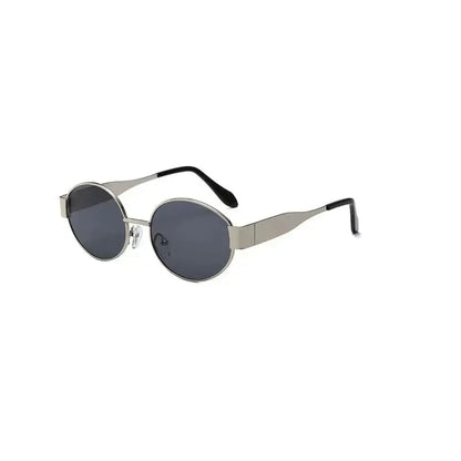New Oval Sunglasses for Women Men Trendy Metal - Jungle Line